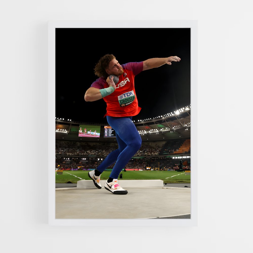 Poster Trickster en Rouge – affiche Athlétisme (vue 3)